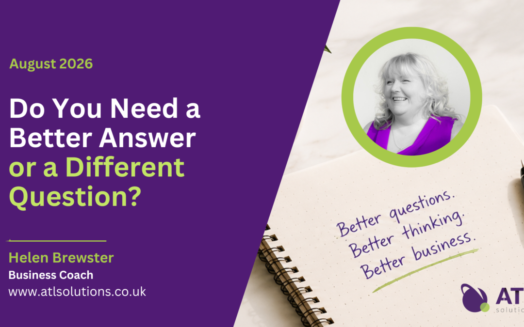 Do You Need a Better Answer or a Different Question?